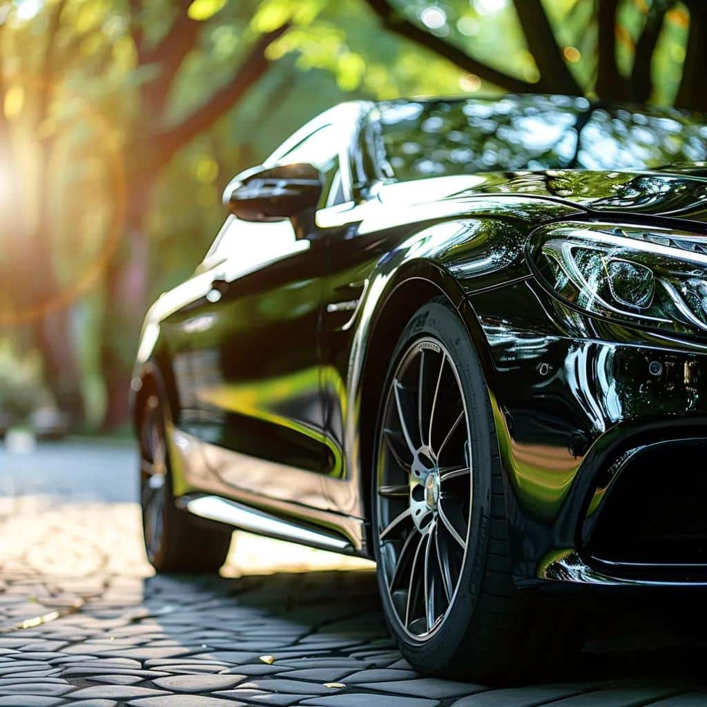 Shiny vehicle with APEAK Paint Protection Film showcasing gloss and clarity