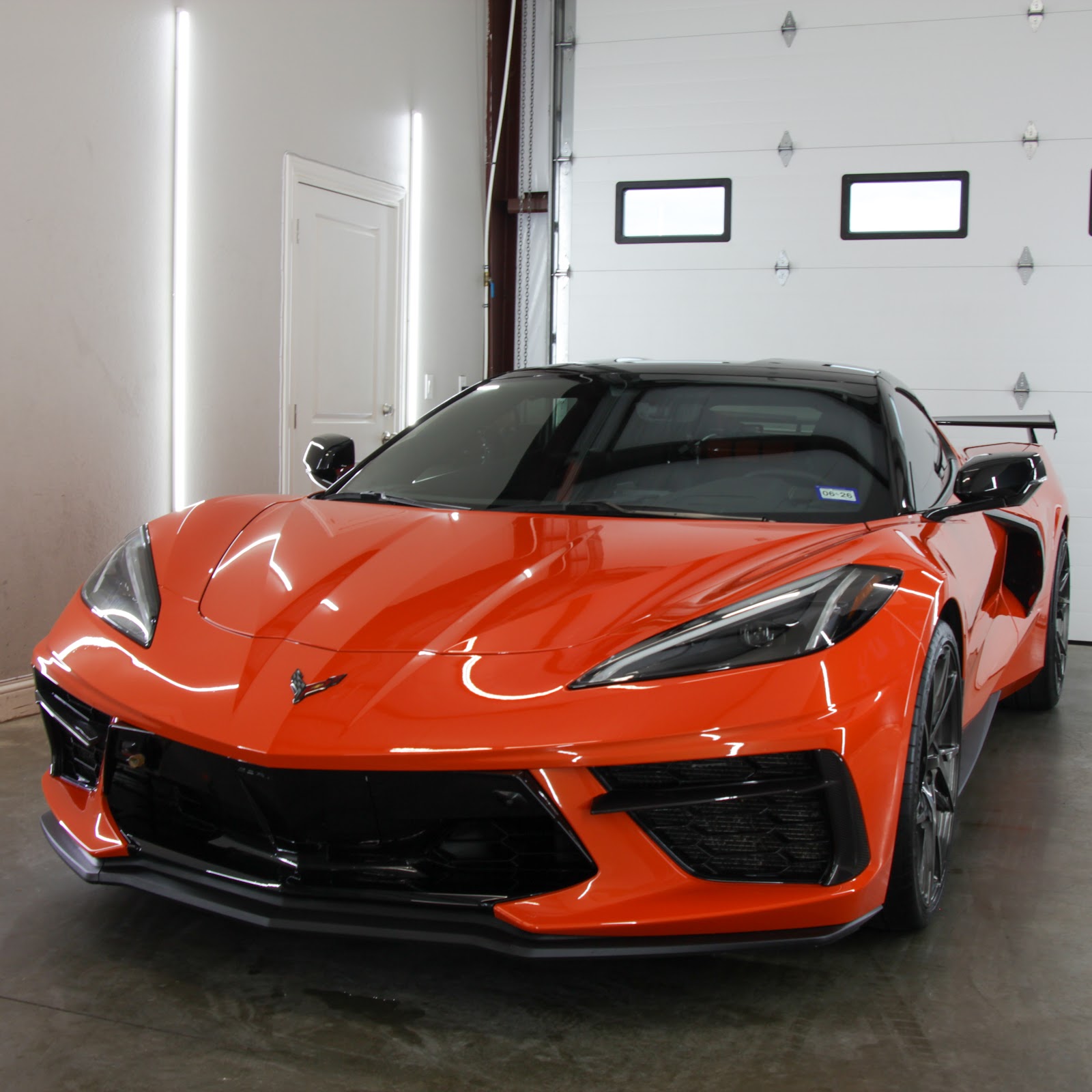 Paint protection film on a Chevrolet Corvette Stingray in College Station, TX